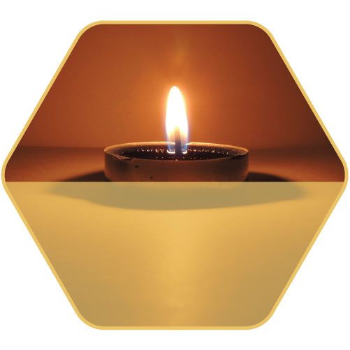 Our product: Honey Tealight Candles — 4 Pack